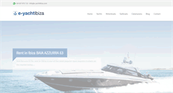 Desktop Screenshot of e-yachtibiza.com